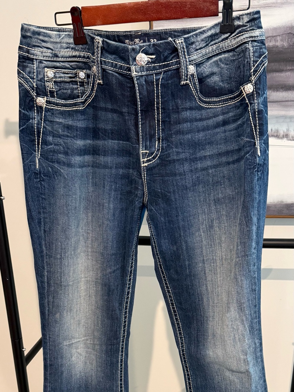 Miss Me Women's Dark Blue Boot Cut Jeans
